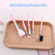 Pack of 5 makeup brushes