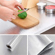 Long aluminum foil sticker, 2 meters, for protecting kitchen countertops.