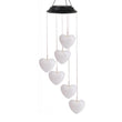 LED solar wind chimes for outdoor use, creating a beautiful light display in your garden.