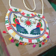 11 inch Handcrafted Cotton Embroidered Shoulder Bag for Girls & women (1 Pc)