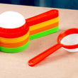 Plastic strainers for tea and coffee, includes three pieces.