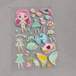 Multipurpose Adhesive 3D Stickers (1 Sheet /15×10 Cm)