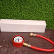 inflator gauge showing measurement scale.