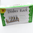 Stainless steel storage rack with tray for dishes