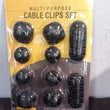 Cable holder clips, pack of 10 for organizing and supporting cables