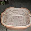 2-in-1 basket strainer designed for rinsing and draining