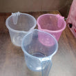 Plastic Round Transparent Bath Water Mug (1 Pc / 1200 ML / Mix Color)