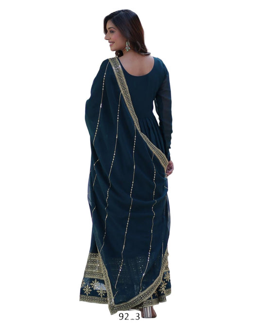 2 Piece Gown with Dupatta