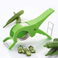 Vegetable cutter with peeler