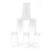 Drinking glass set of 6 transparent