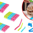 Multicolor plastic snack bag clips, 18 pieces for airtight sealing