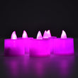 Pink LED tealight candles for home decoration