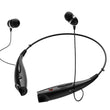 Bluetooth neckband headset with comfortable design.