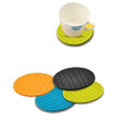 Silicone cup mat for tea and coffee mugs