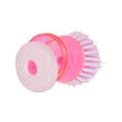 Multi-functional cleaning brush with soap dispenser for dishwashing