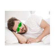 Green cold eye mask with straps