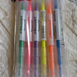 Six-color highlighter set with dual tips