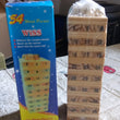 54 Pcs Blocks 4 Dices Wooden Tumbling Stacking Building