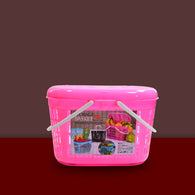 Multipurpose basket for storage or picnic use