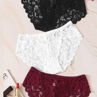 3 pack Lace Flowers hipster Panties