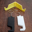 2 in 1 Plastic Keychain with Mobile Stand / Phone Holder (1 Pc / Multicolor)