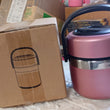 Thermos showing insulation for maintaining food temperature