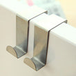 Detailed view of Z shape door hook.