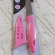 pink colored kitchen knife