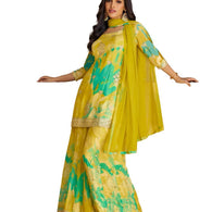 Real Chinon Silk Suit with Dupatta