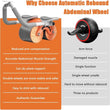 Abdominal wheel with timer and elbow support for beginners