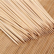 Set of bamboo skewers for grilling with natural look.