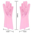 Silicone scrubber gloves in different colors