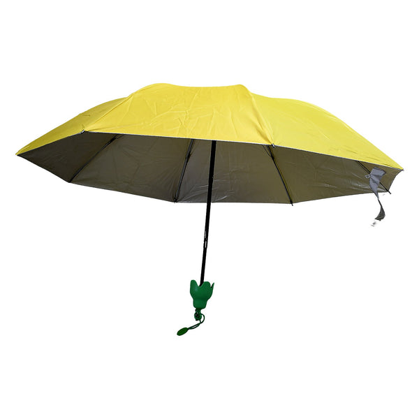 Vegetable shaped Folding Umbrella, Plastic Case Creative Fashion Folding Mini Sun Shade Rain Umbrella, Unique Umbrella, Sun & UV Protection, Cute Design (1 Pc)