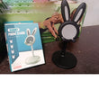 Charming bunny phone stand, ideal for desk and Easter celebrations