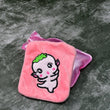 Pink Cartoon Small Hot Water Bag with Cover for Pain Relief