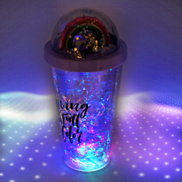 Sipper bottle with LED light for kids