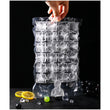 Disposable Ice Cube Bags, Stackable Easy Release Ice Cube Mold Trays Self-Seal Freezing Maker,Cold Ice Pack Cooler Bag for Cocktail Food Wine