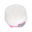 Household electric yogurt maker for preparing fresh, creamy yogurt.