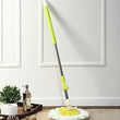 Stainless steel mop with microfiber head