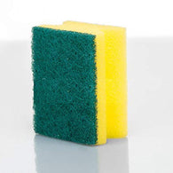 2 in 1 scrub sponge for kitchen and bathroom cleaning