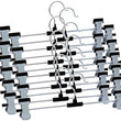 Hangers with adjustable clips