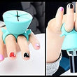 Nail polish holder with stand, manicure and pedicure tools