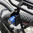 Anti-theft disc lock security for bike wheels