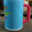 Insulated Mug with Lid Handle Flexible Straw with Cap (709 ML)