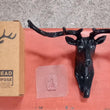 Deer head hook with self-adhesive backing for convenient hanging