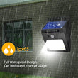 30-LED solar night light for garden and wall.