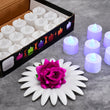 Blue LED flameless tealights