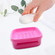 Plastic soap case with lid for keeping soap clean