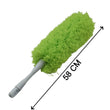 Foldable microfiber duster ideal for cleaning surfaces in homes and offices.