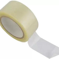 Transparent tape roll.